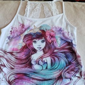 Ariel little mermaid tank top